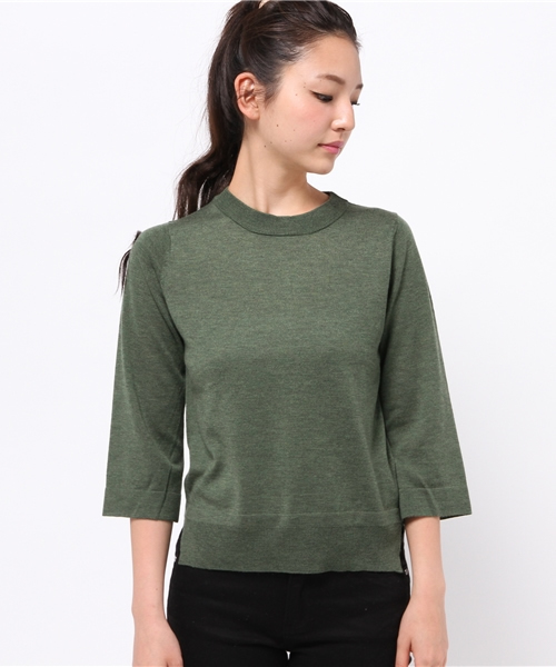 Kastane（カスタネ）の「裾スリットプルオーバー（ニット/セーター・レディース・キャメル/ブラック/カーキ/オフホワイト・FREE）」の5枚目の写真