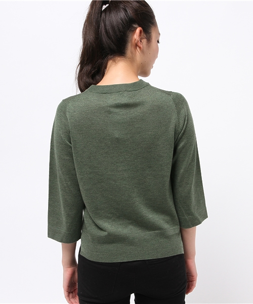 Kastane（カスタネ）の「裾スリットプルオーバー（ニット/セーター・レディース・キャメル/ブラック/カーキ/オフホワイト・FREE）」の7枚目の写真