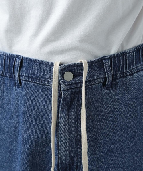 BAYFLOW（ベイフロー）の「コットンリネンデニムカーゴパンツ（デニムパンツ・メンズ・ブラック/ダークブルー・MEDIUM/LARGE）」の11枚目の写真