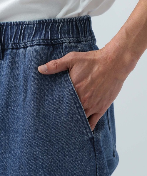 BAYFLOW（ベイフロー）の「コットンリネンデニムカーゴパンツ（デニムパンツ・メンズ・ブラック/ダークブルー・MEDIUM/LARGE）」の12枚目の写真