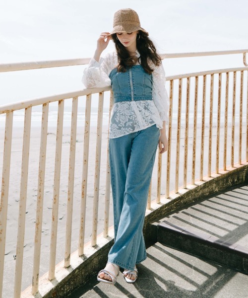 archives（アルシーヴ）の「マルチｗａｙレースｕｐデニムサロペット（サロペット/オーバーオール・レディース・サックスブルー/グレー・MEDIUM）」の5枚目の写真