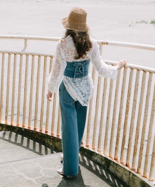 archives（アルシーヴ）の「マルチｗａｙレースｕｐデニムサロペット（サロペット/オーバーオール・レディース・サックスブルー/グレー・MEDIUM）」の8枚目の写真