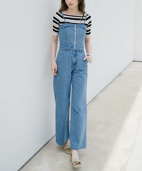 archives（アルシーヴ）の「マルチｗａｙレースｕｐデニムサロペット（サロペット/オーバーオール・レディース・サックスブルー/グレー・MEDIUM）」の15枚目の写真