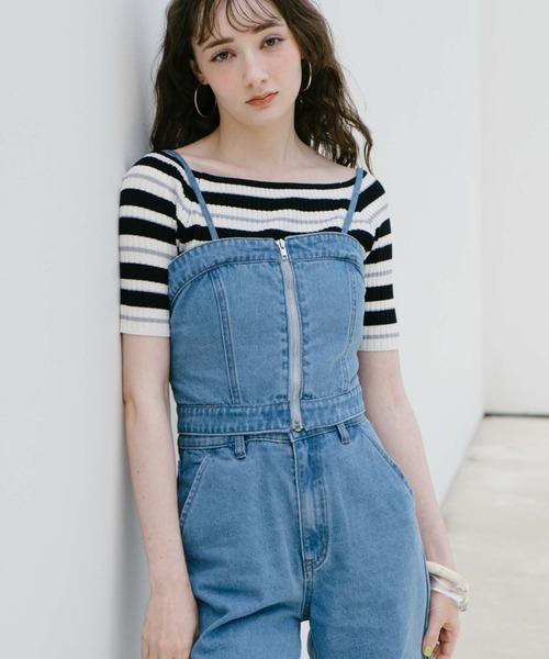 archives（アルシーヴ）の「マルチｗａｙレースｕｐデニムサロペット（サロペット/オーバーオール・レディース・サックスブルー/グレー・MEDIUM）」の16枚目の写真