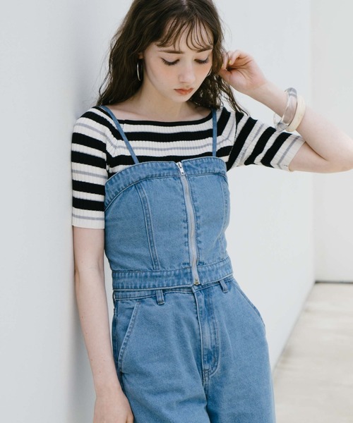 archives（アルシーヴ）の「マルチｗａｙレースｕｐデニムサロペット（サロペット/オーバーオール・レディース・サックスブルー/グレー・MEDIUM）」の17枚目の写真