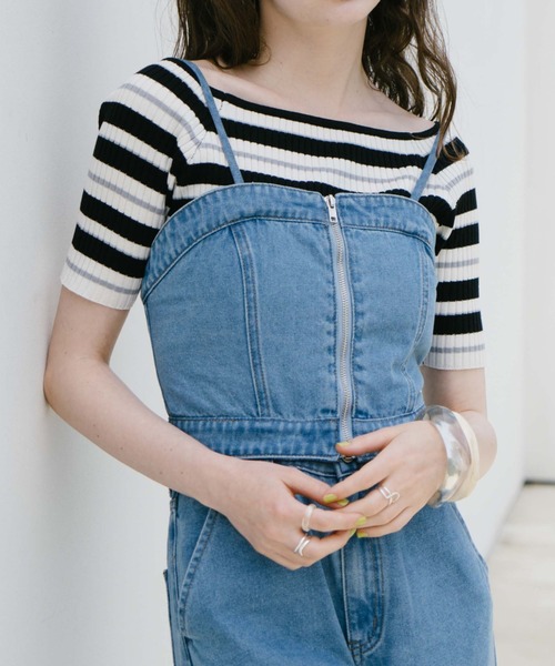 archives（アルシーヴ）の「マルチｗａｙレースｕｐデニムサロペット（サロペット/オーバーオール・レディース・サックスブルー/グレー・MEDIUM）」の18枚目の写真