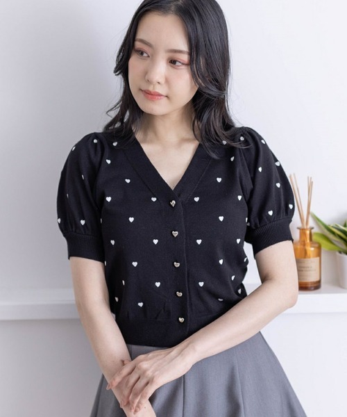 ハート刺繍 半袖カーディガン アイボリー 000000006949-01-s.jpg?t=