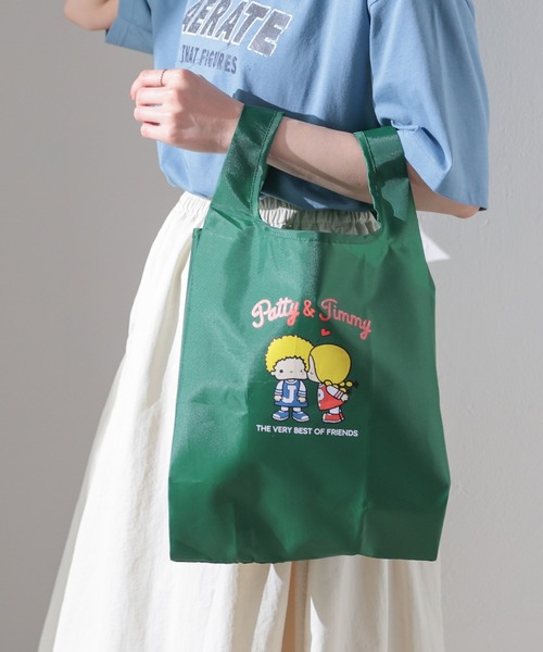 Honeys（ハニーズ）の「サンリオキャラクターズ／お弁当バッグ（エコバッグ/サブバッグ・レディース・ブラック/ブルー/ホワイト/グリーン/ラベンダー/ブルー系その他/ミント・FREE）」の11枚目の写真