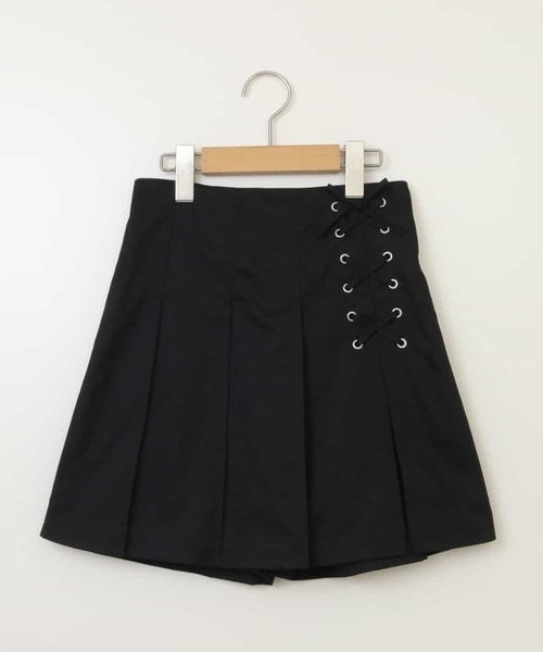 a.v.v（アーヴェヴェ）の「[100-130]レースアッププリーツスカパン（その他パンツ・キッズ・ダークインディゴブルー/ベージュ/ブルー/ブラック・100/110/130/120）」の5枚目の写真