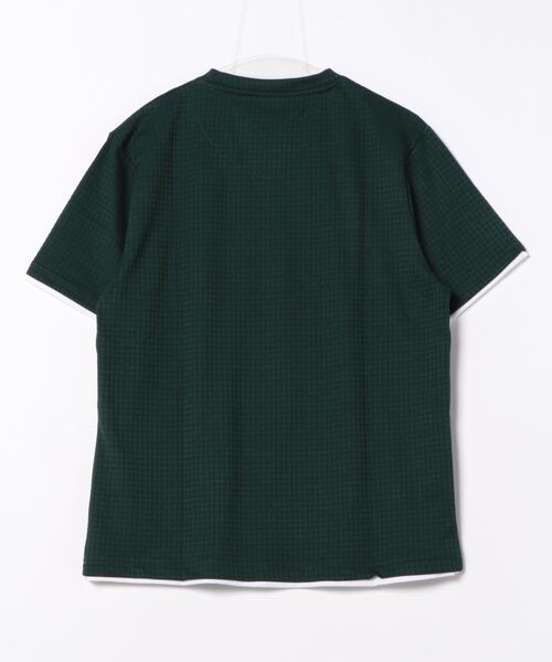 TAKA-Q(タカキュー)の「タカキュー リンクス千鳥 クルーネック 半袖 Tシャツ(Tシャツ/カットソー・メンズ・ブラック/ホワイト/グリーン・MEDIUM/LARGE/X-LARGE)」の4枚目の写真