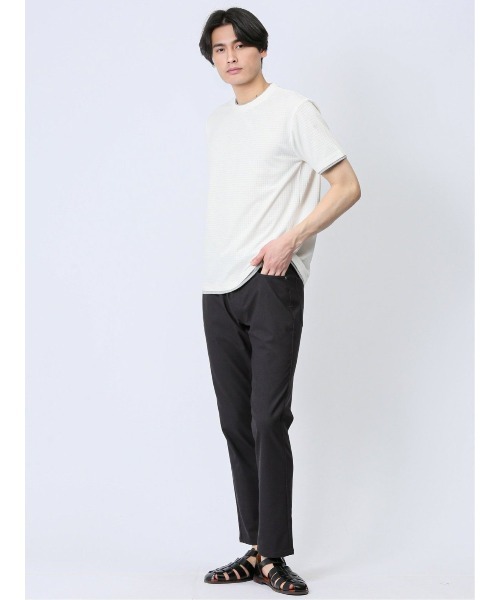 TAKA-Q(タカキュー)の「タカキュー リンクス千鳥 クルーネック 半袖 Tシャツ(Tシャツ/カットソー・メンズ・ブラック/ホワイト/グリーン・MEDIUM/LARGE/X-LARGE)」の7枚目の写真