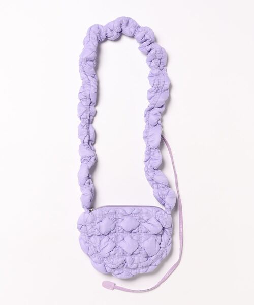 STYLEBLOCK(スタイルブロック)の「ポップコーン生地ミニショルダーバッグ(ショルダーバッグ・レディース・パープル/ピンク/ブルー/ホワイト/ブラック・FREE)」の17枚目の写真