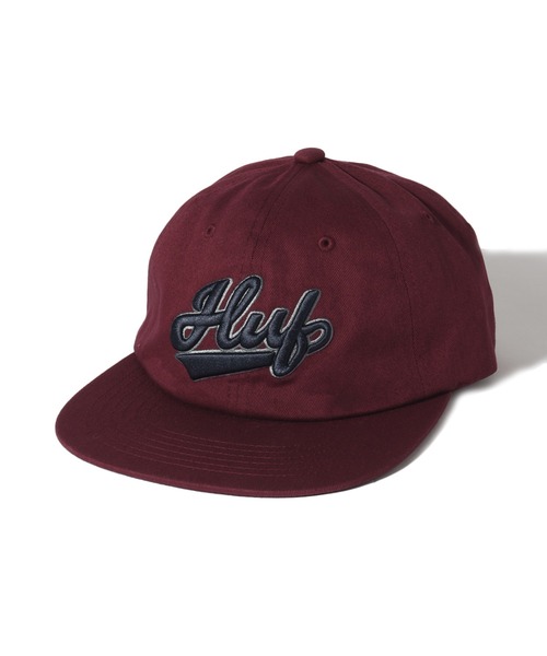 HUF(ハフ)の「【HUF/ハフ】POP FLY 6 PANEL HAT / ポップ フライ 6パネル ハット ベースボール キャップ(キャップ・メンズ・ネイビー/ワイン・FREE)」の2枚目の写真