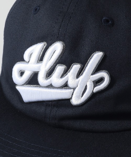 HUF(ハフ)の「【HUF/ハフ】POP FLY 6 PANEL HAT / ポップ フライ 6パネル ハット ベースボール キャップ(キャップ・メンズ・ネイビー/ワイン・FREE)」の4枚目の写真
