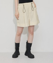 ADAM ET ROPE' | 【撥水・接触冷感・UV・環境配慮・セットアップ対応】ドロストギャザーレインショーツ(その他パンツ)