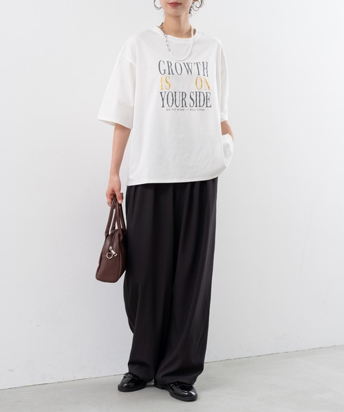 refinedworks（リファインドワークス）の「【refinedworks】 着心地の良いドライ質感のパイピングパンツ（その他パンツ・レディース・ブラウン/グレー/ブラック・FREE）」の5枚目の写真