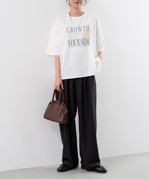 refinedworks（リファインドワークス）の「【refinedworks】 着心地の良いドライ質感のパイピングパンツ（その他パンツ・レディース・ブラウン/グレー/ブラック・FREE）」の10枚目の写真