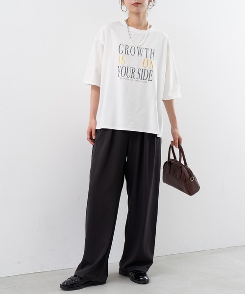 refinedworks（リファインドワークス）の「【refinedworks】 着心地の良いドライ質感のパイピングパンツ（その他パンツ・レディース・ブラウン/グレー/ブラック・FREE）」の11枚目の写真