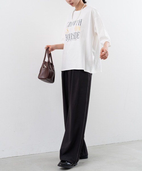 refinedworks（リファインドワークス）の「【refinedworks】 着心地の良いドライ質感のパイピングパンツ（その他パンツ・レディース・ブラウン/グレー/ブラック・FREE）」の14枚目の写真