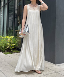 DouDou | ギャザー切替キャミワンピース(ワンピース)