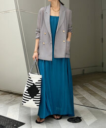 DouDou | ギャザー切替キャミワンピース(ワンピース)