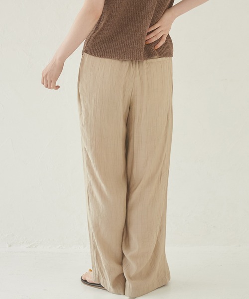 hunch（ハンチ）の「接触冷感タックストレートパンツ（その他パンツ・レディース・ブラック/カーキブラウン/サンドベージュ・FREE）」の22枚目の写真