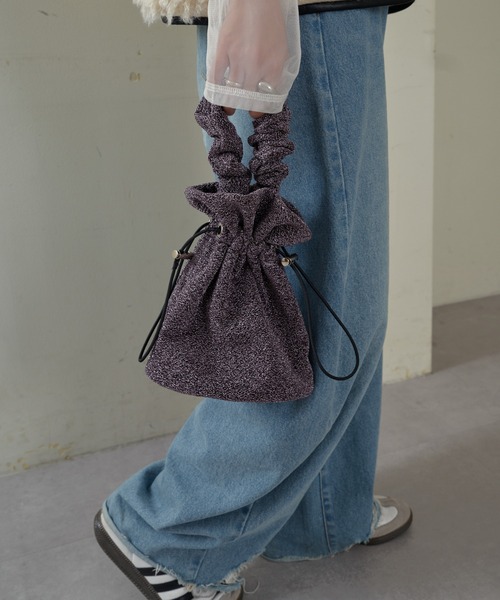 CIAOPANIC TYPY（チャオパニックティピー）の「ハンドルギャザーラメニットBAG（ショルダーバッグ・レディース・ピンク/パープル/ゴールド/ネイビー/シルバー・ONE SIZE）」の20枚目の写真