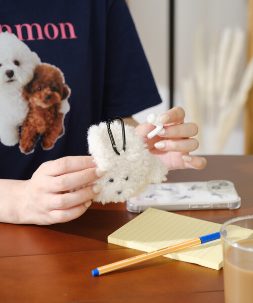 BIRTHDAY BAR（バースデイバー）の「monmon Airpodsケース（スマホグッズ・レディース・ホワイト/ブラウン・0）」の9枚目の写真