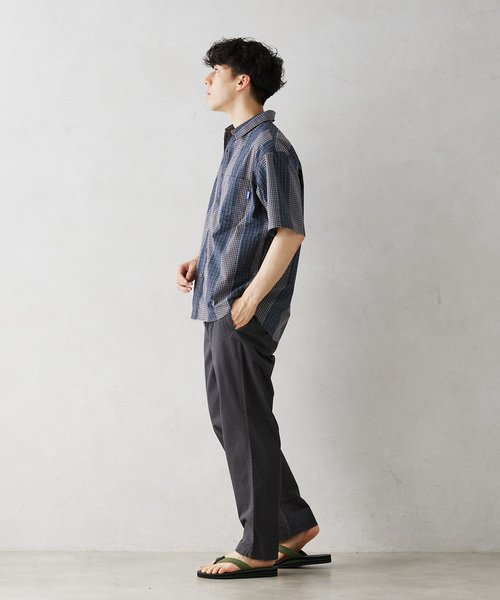 GERRY（ジェリー）の「GERRY／ジェリー 別注 切替チェック半袖シャツ（シャツ/ブラウス・メンズ・ブルー系その他/カーキ/マスタード・LARGE/MEDIUM）」の19枚目の写真