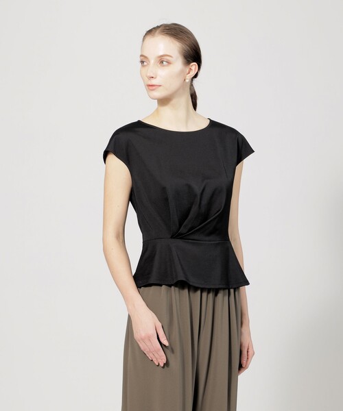 【セール】ドレープジャージー ペプラムカットソー（Tシャツ/カットソー）｜EPOCA（エポカ）