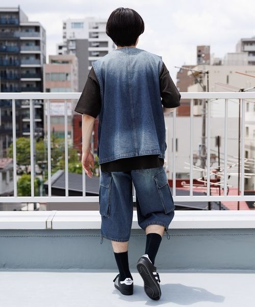 PBLIM(ページボーイリム)の「PBLIM/ハーフデニムパンツ(デニムパンツ・レディース・ブルー/ブラック・FREE)」の10枚目の写真