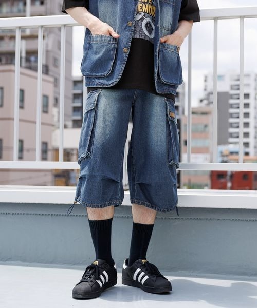 PAGEBOY ページボーイ PBLIM ハーフデニムパンツ　デニム PBLIM（ページボーイリム）の「PBLIM/ハーフデニムパンツ