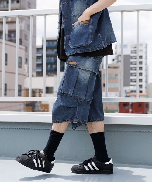 PAGEBOY ページボーイ PBLIM ハーフデニムパンツ　デニム PBLIM（ページボーイリム）の「PBLIM/ハーフデニムパンツ