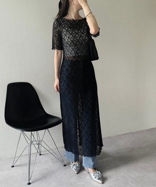NICE CLAUP ドレス ワンピース セール】総レースワンピース（ワンピース）｜one after another