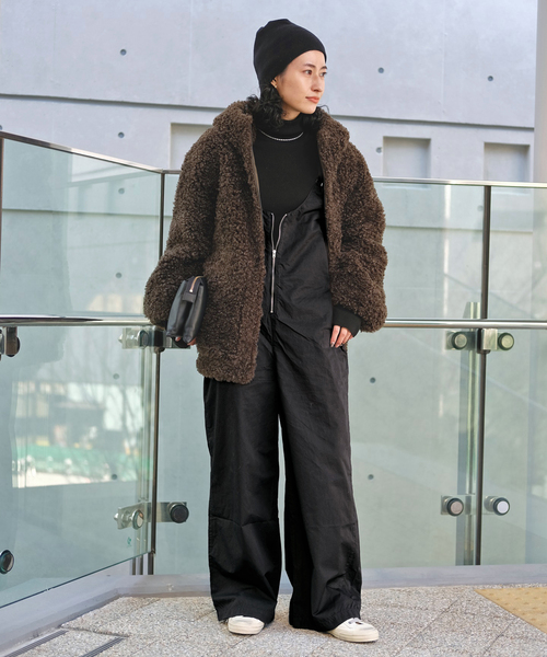 Johnbull（ジョンブル）の「【JOHNBULL/ジョンブル】ジップアップサロペット（サロペット/オーバーオール・レディース・ブラック・36/38）」の20枚目の写真