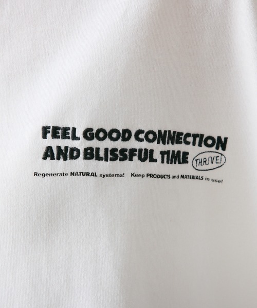 FEEL GOOD CONNECTION AND BLISSFUL TIME(フィールグッドコネクションアンドブリスフルタイム)の「【F&B】オーガニックコットンハーフスリーブT(Tシャツ/カットソー・レディース・オフホワイト/チャコールグレー・FREE)」の15枚目の写真