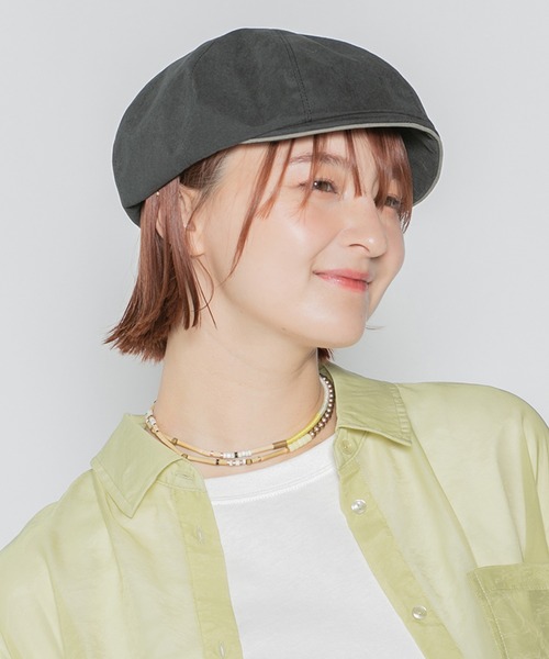 14+(イチヨンプラス)の「3WAYキャスケット(キャスケット・レディース・ベージュ/グレー/ブラック/ピンク・MEDIUM/SMALL)」の8枚目の写真