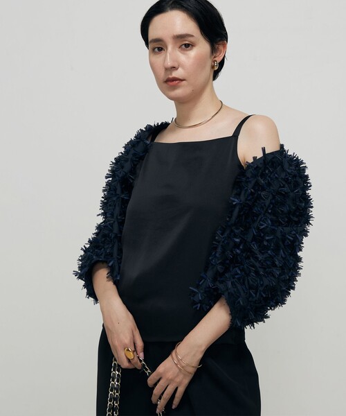 試着のみ⭐︎ダブスタ⭐︎ベアトップサルニエオールインワン⭐︎ NOLLEY'S（ノーリーズ）の「サテン×ベア天2WAYキャミソール