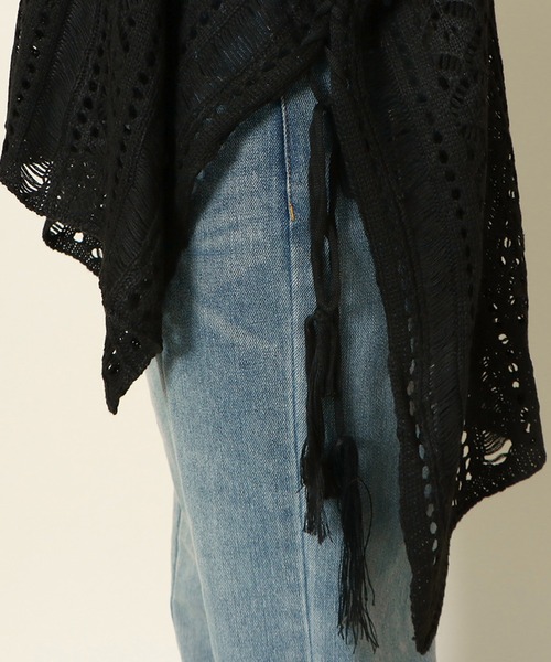 GORGE(ゴージ)の「《透かし編み×モモンガシルエット》レディース ニットプルオーバー 体型カバー 春夏秋(その他トップス・レディース・ブラック/ベージュ/アイボリー/グリーン/ボルドー・F)」の21枚目の写真