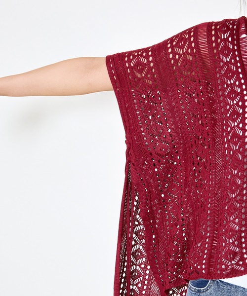 GORGE(ゴージ)の「《透かし編み×モモンガシルエット》レディース ニットプルオーバー 体型カバー 春夏秋(その他トップス・レディース・ブラック/ベージュ/アイボリー/グリーン/ボルドー・F)」の12枚目の写真