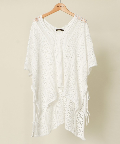 GORGE(ゴージ)の「《透かし編み×モモンガシルエット》レディース ニットプルオーバー 体型カバー 春夏秋(その他トップス・レディース・ブラック/ベージュ/アイボリー/グリーン/ボルドー・F)」の15枚目の写真