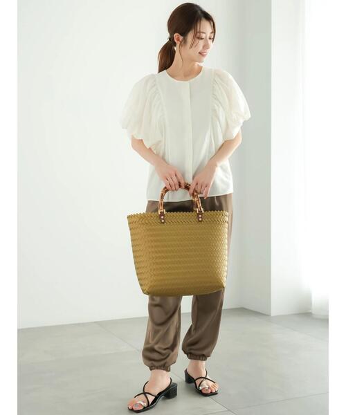 Te chichi（テチチ）の「ギャザーバルーンブラウス（シャツ/ブラウス・レディース・オフホワイト/カーキ/ブラック・F）」の9枚目の写真