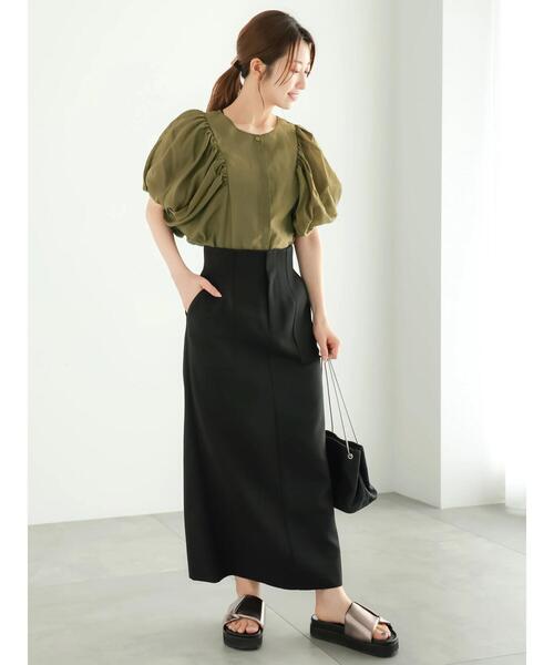 Te chichi（テチチ）の「ギャザーバルーンブラウス（シャツ/ブラウス・レディース・オフホワイト/カーキ/ブラック・F）」の19枚目の写真