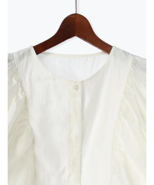 Te chichi（テチチ）の「ギャザーバルーンブラウス（シャツ/ブラウス・レディース・オフホワイト/カーキ/ブラック・F）」の14枚目の写真