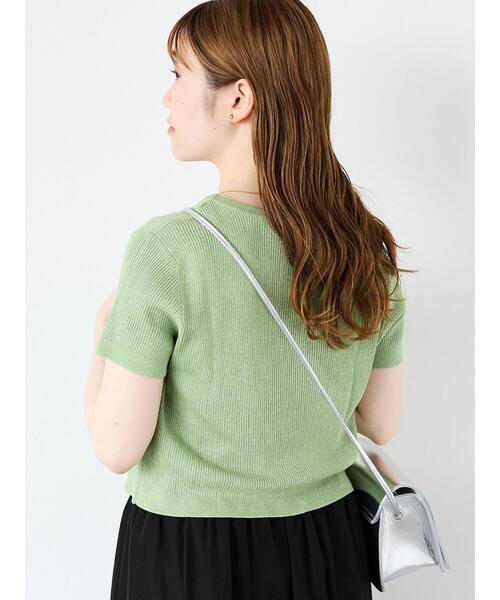 ehka sopo（エヘカソポ）の「◎ラメ刺繍カーディガン（カーディガン/ボレロ・レディース・ブラック/ピンク/グリーン/キナリ・F）」の10枚目の写真