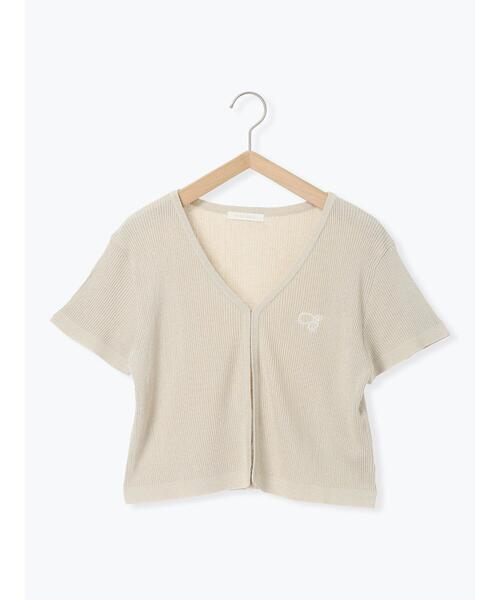 ehka sopo（エヘカソポ）の「◎ラメ刺繍カーディガン（カーディガン/ボレロ・レディース・ブラック/ピンク/グリーン/キナリ・F）」の15枚目の写真