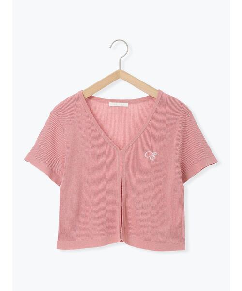 ehka sopo（エヘカソポ）の「◎ラメ刺繍カーディガン（カーディガン/ボレロ・レディース・ブラック/ピンク/グリーン/キナリ・F）」の16枚目の写真