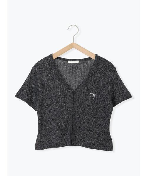 ehka sopo（エヘカソポ）の「◎ラメ刺繍カーディガン（カーディガン/ボレロ・レディース・ブラック/ピンク/グリーン/キナリ・F）」の17枚目の写真