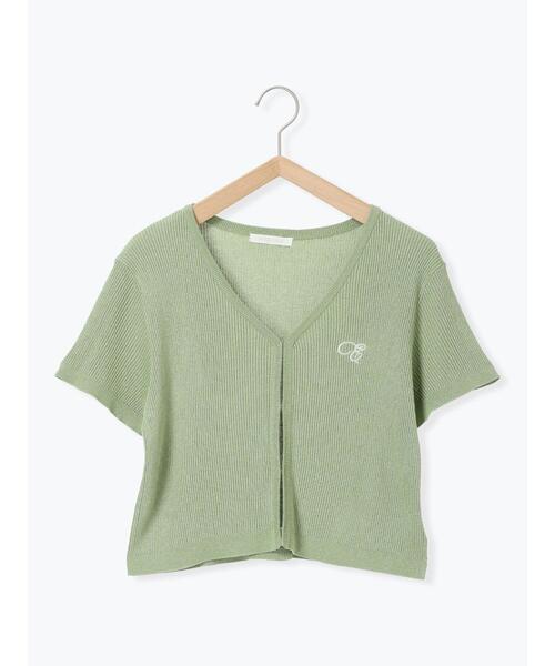 ehka sopo（エヘカソポ）の「◎ラメ刺繍カーディガン（カーディガン/ボレロ・レディース・ブラック/ピンク/グリーン/キナリ・F）」の18枚目の写真