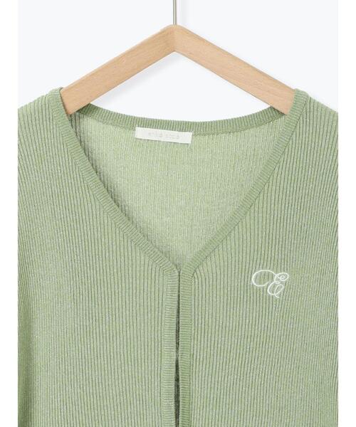 ehka sopo（エヘカソポ）の「◎ラメ刺繍カーディガン（カーディガン/ボレロ・レディース・ブラック/ピンク/グリーン/キナリ・F）」の20枚目の写真